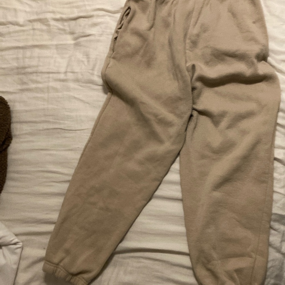 Cozy Tan Kids Joggers